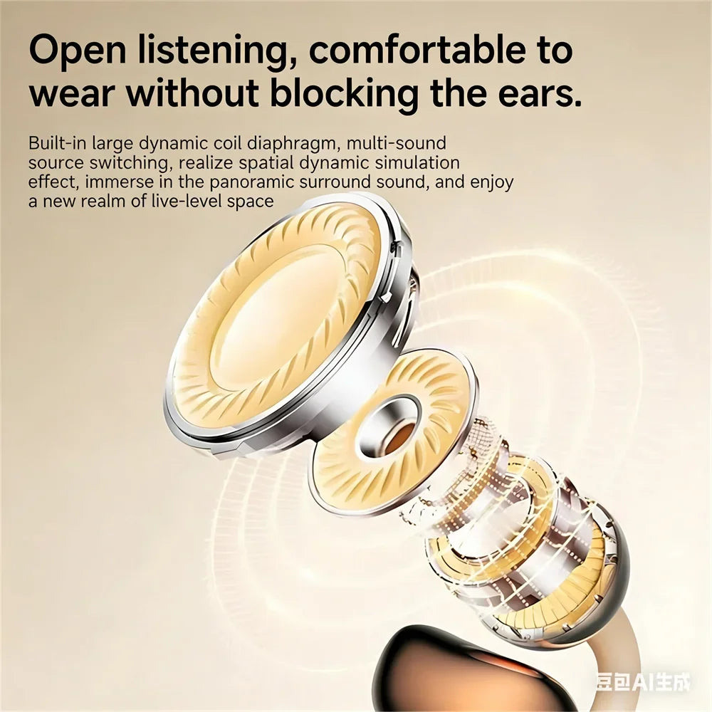 Open-Ear Wireless Bluetooth Earbuds with Charging Case