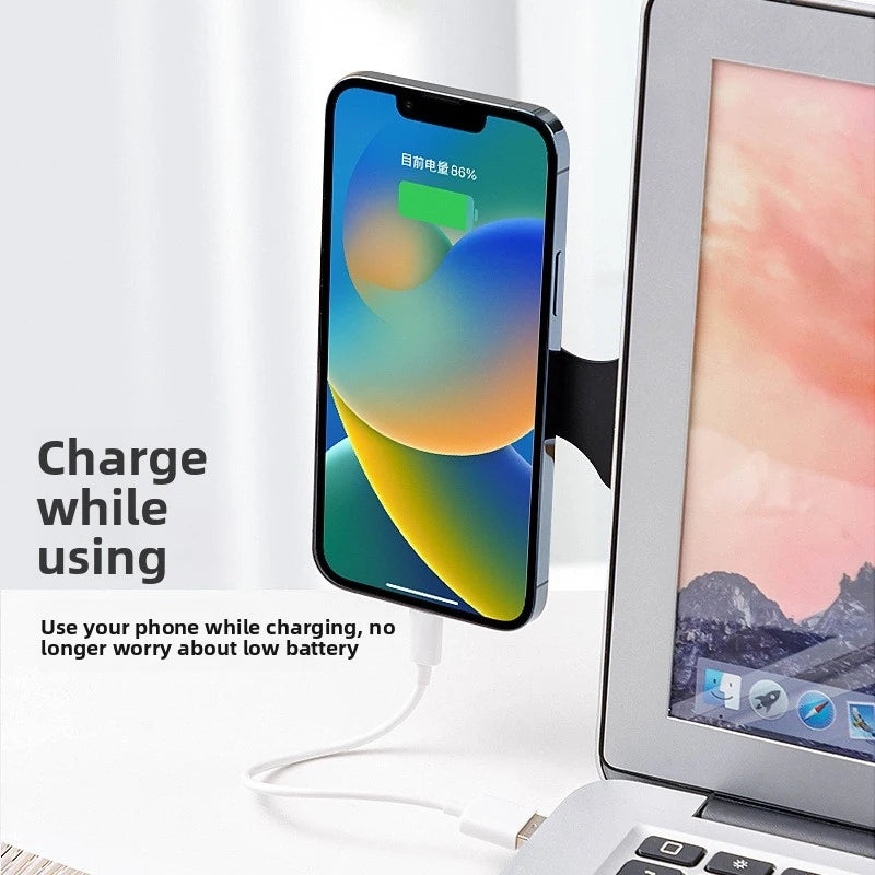 Rotating Magnetic Phone Holder for Laptop & Desk