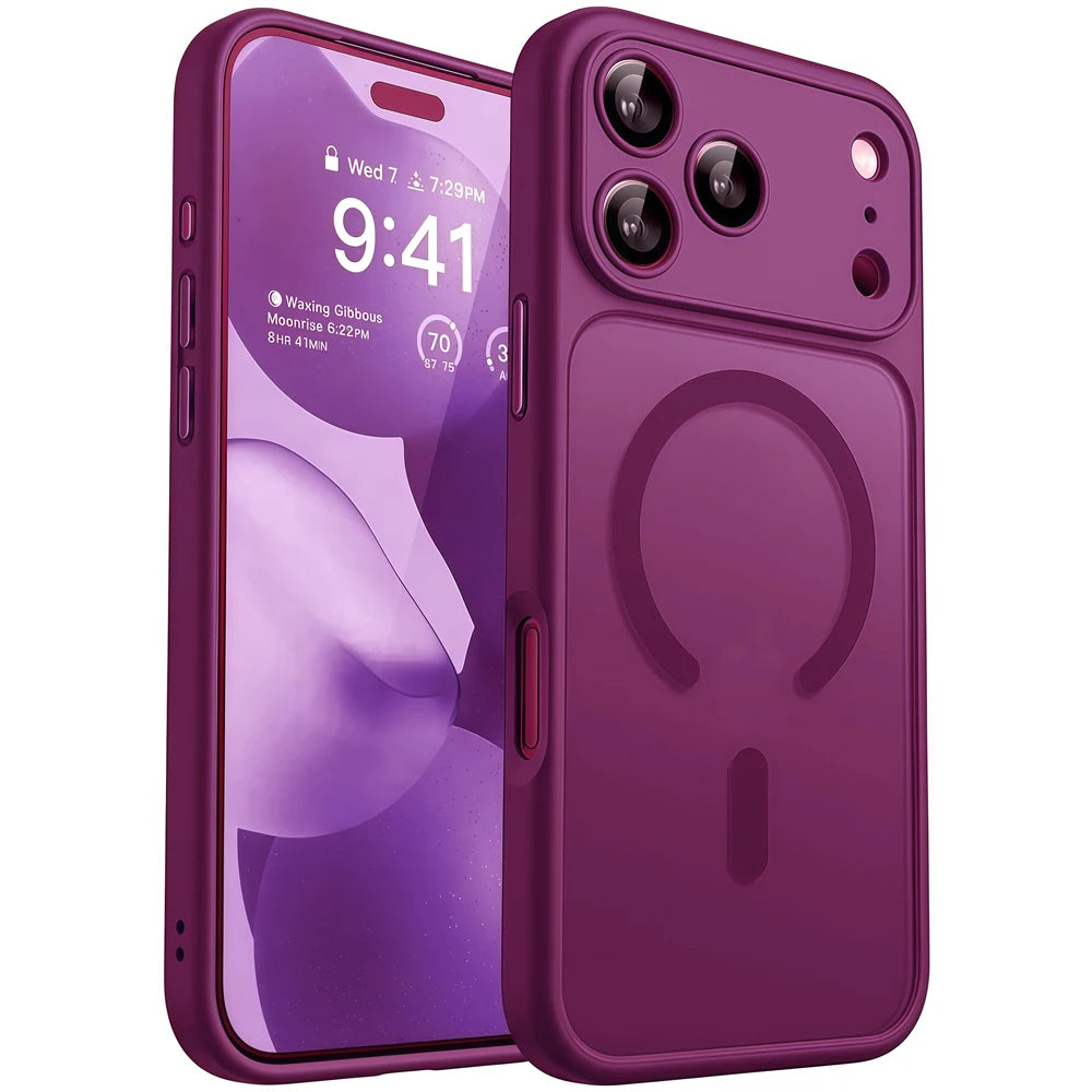 Matte translucent magnetic iPhone case product image