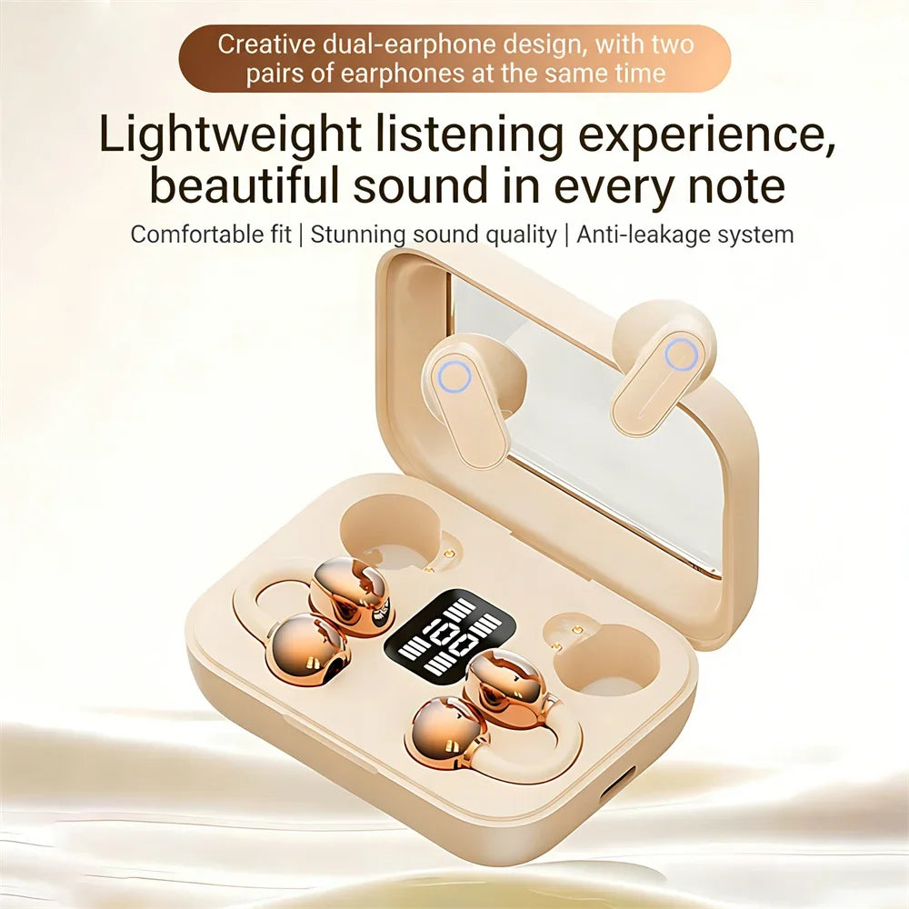 Open-Ear Wireless Bluetooth Earbuds with Charging Case