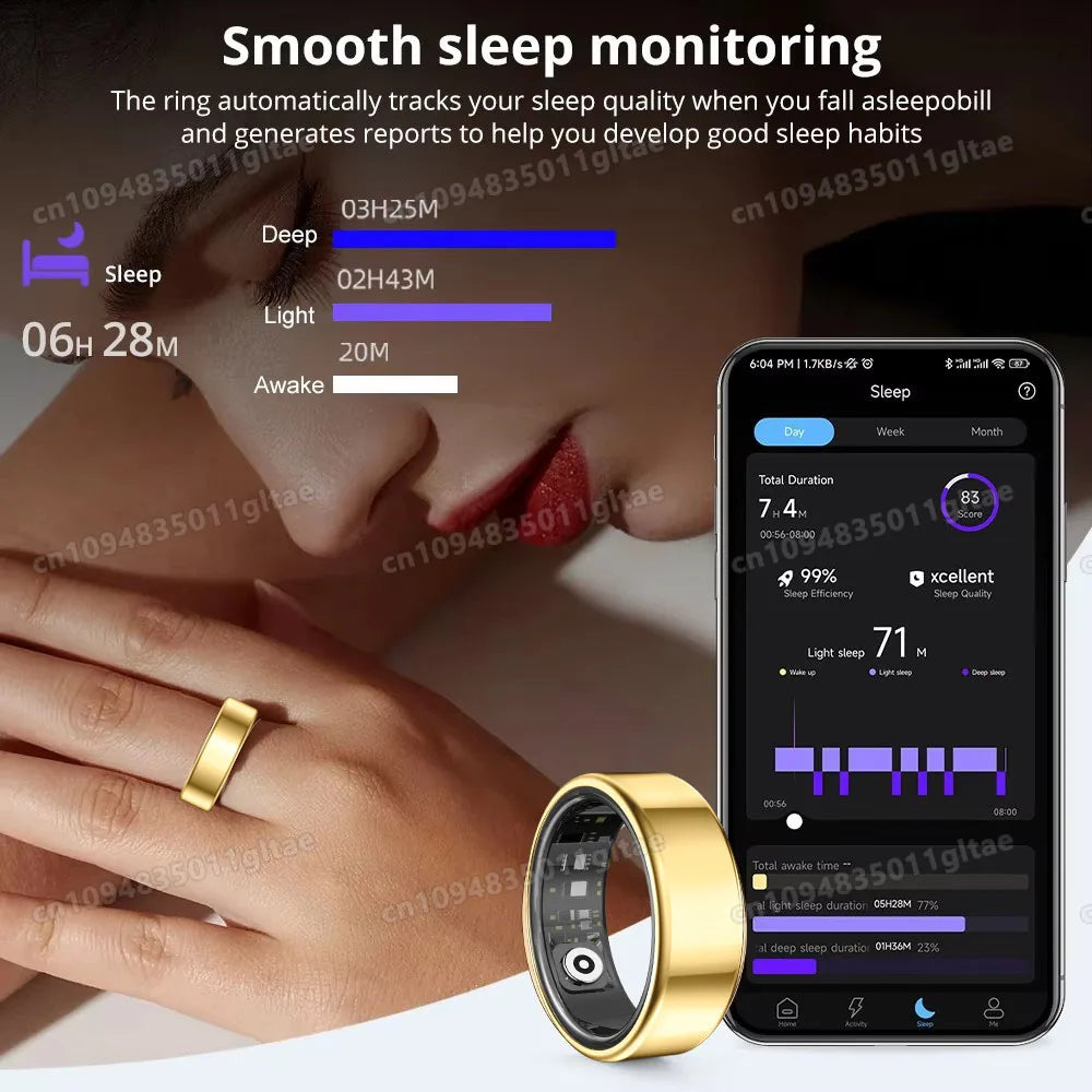 R10 Smart Ring with Charging Case & Activity Tracking