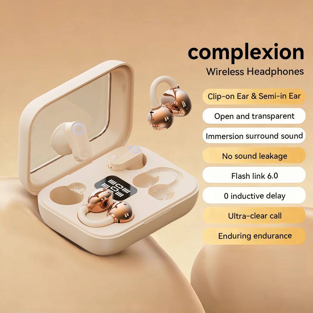 Open-Ear Wireless Bluetooth Earbuds with Charging Case