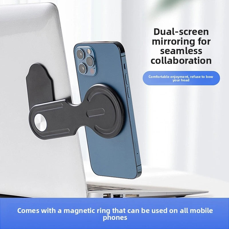 Rotating Magnetic Phone Holder for Laptop & Desk
