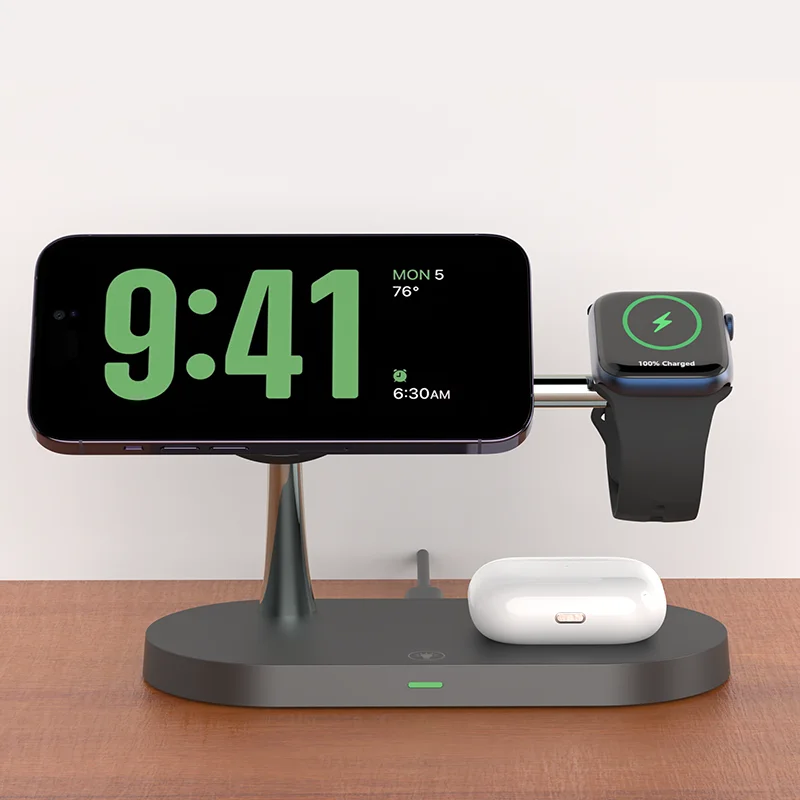 3-in-1 wireless charging station for compatible devices product image
